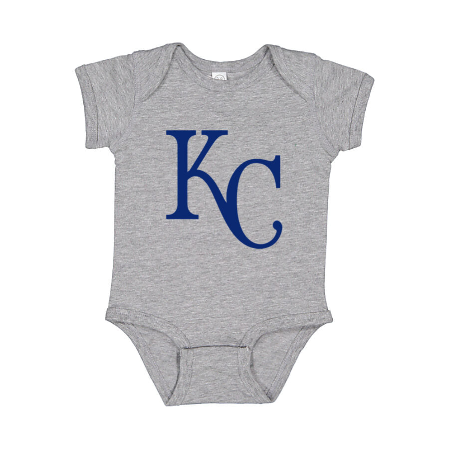 Kansas City Royals Baby Romper Onesie - Gray