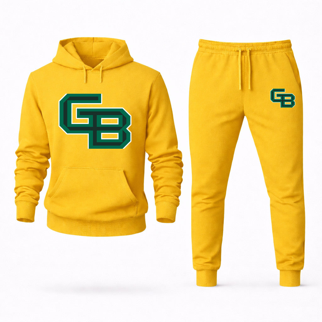 Wisconsin Green Bay Phoenix Hoodie and Joggers Set - Yellow