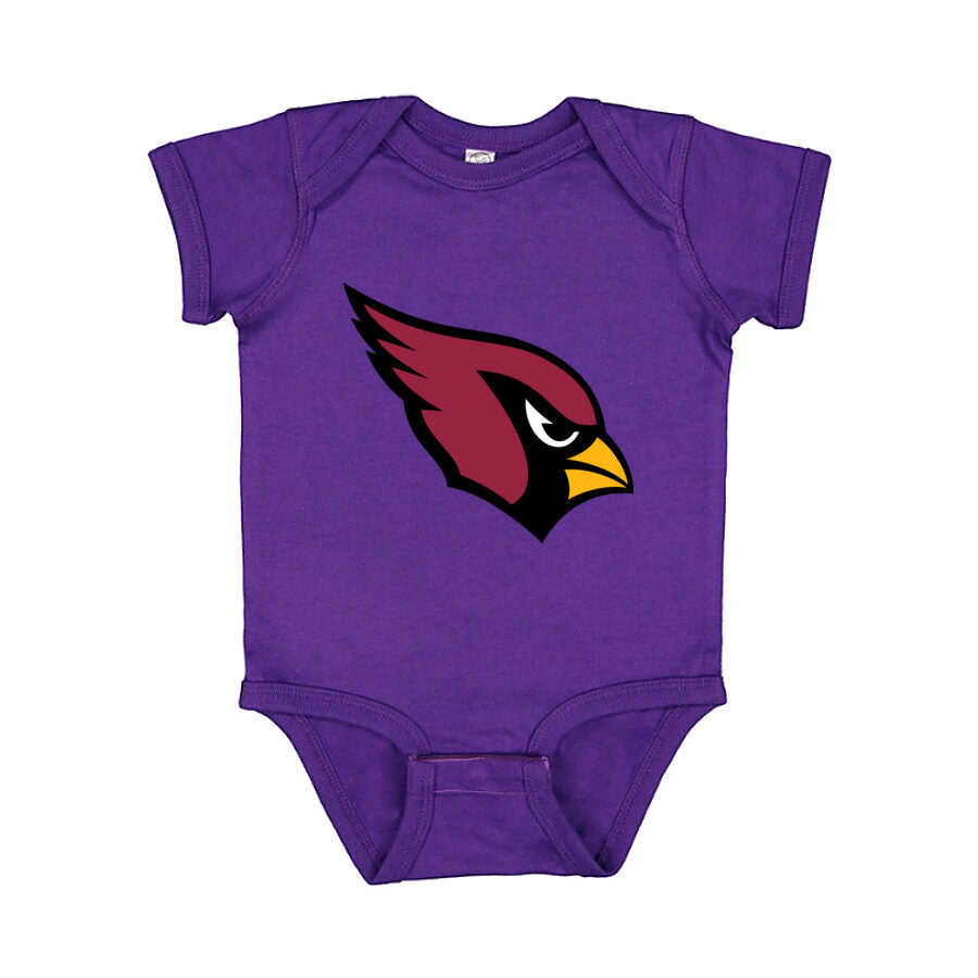 Arizona Cardinals Baby Romper Onesie - Purple