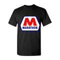 Men's Marathon Logo Cotton T-Shirt - Black