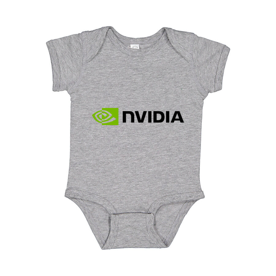 NVIDIA Baby Romper Onesie - Gray