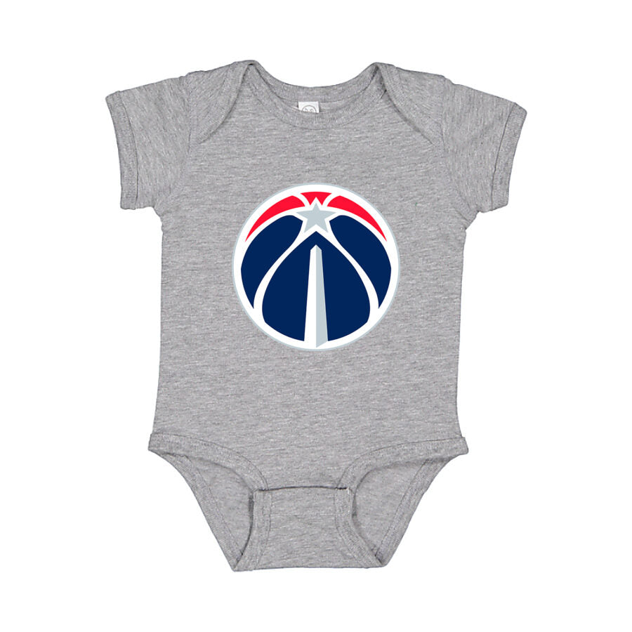 Washington Wizards Baby Romper Onesie - Gray