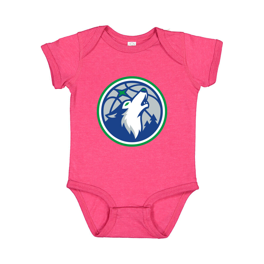 Minnesota Timberwolves Baby Romper Onesie - Pink