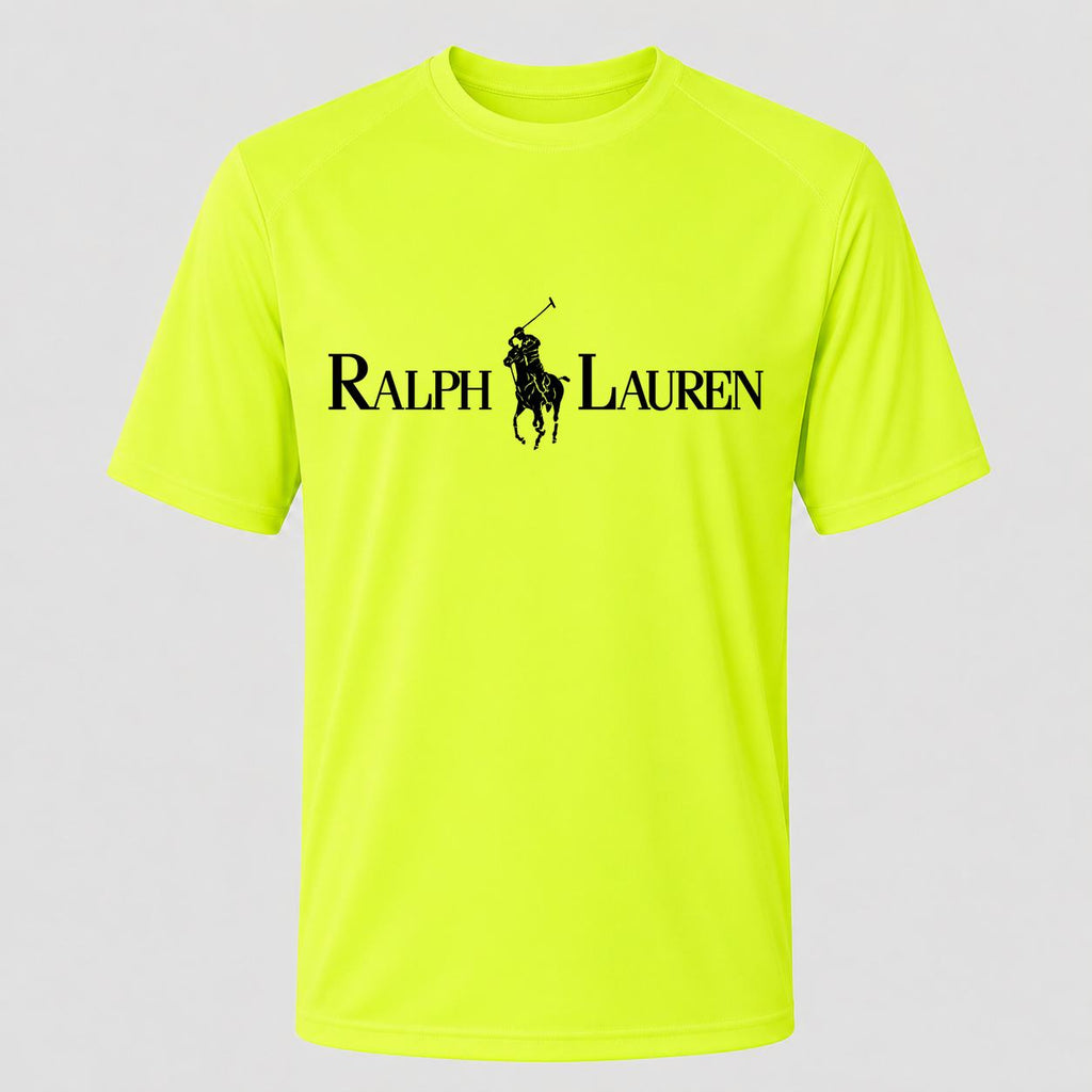 Men's Polo Ralph Lauren Black Performance T-Shirt - Safety Green