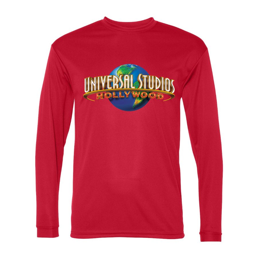 Men's Universal Studios Hollywood Polyester Long Sleeve T-Shirt - Red
