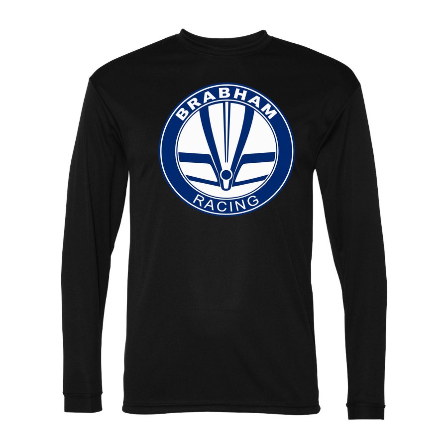 Men's Brabham Racing Polyester Long Sleeve T-Shirt - Black
