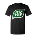 Men's Tic Tac logo PNG1 Cotton T-Shirt - Black
