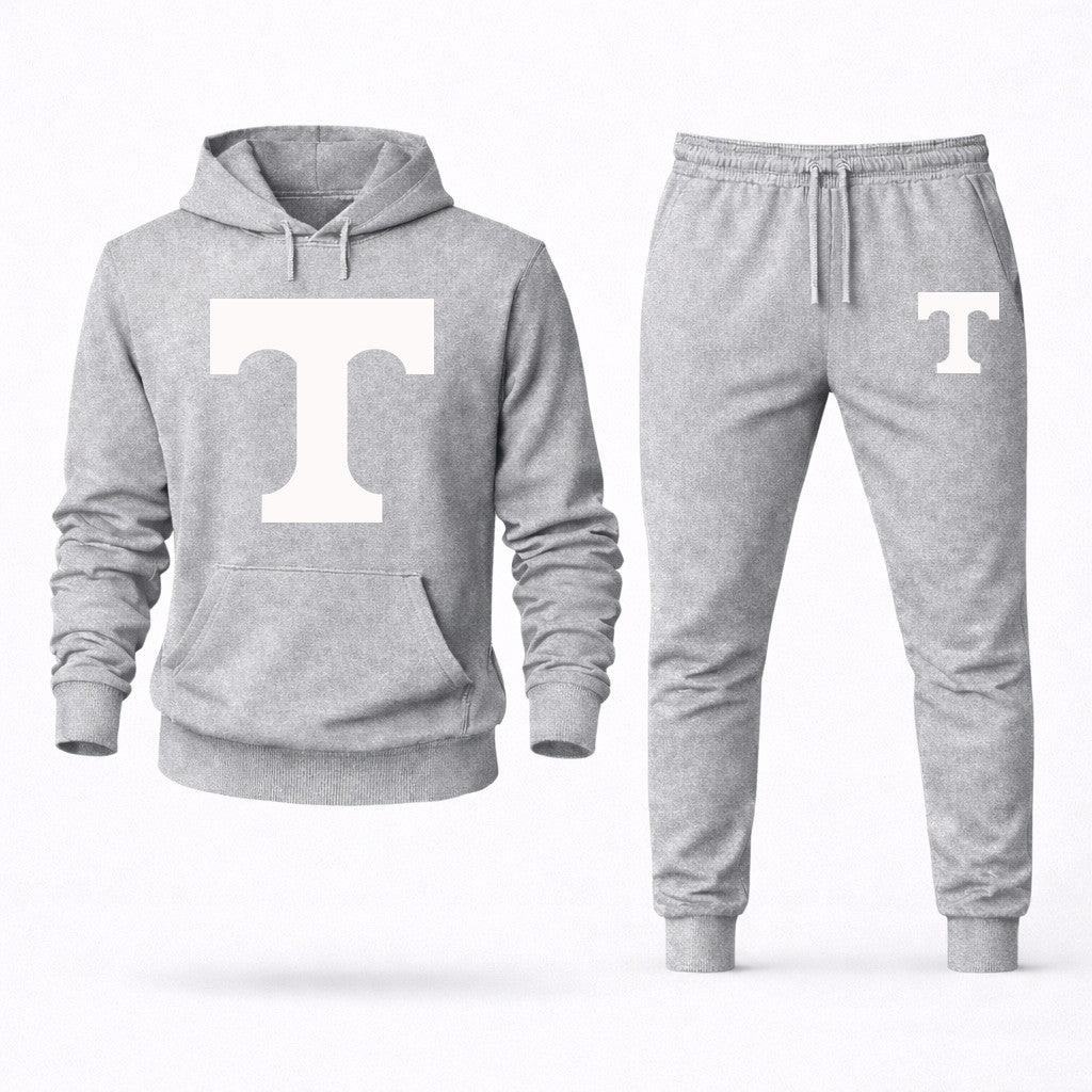 Tennessee Volunteers Design 2 Hoodie and Joggers Set - Grey