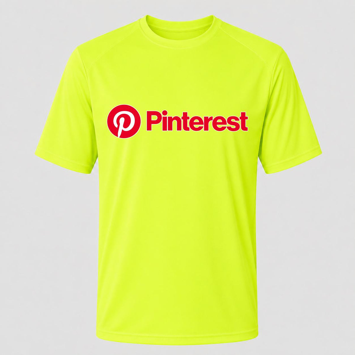 Men's Pinterest Performance T-Shirt - Safety Green