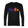 Men's FedEx Polyester Long Sleeve T-Shirt - Black