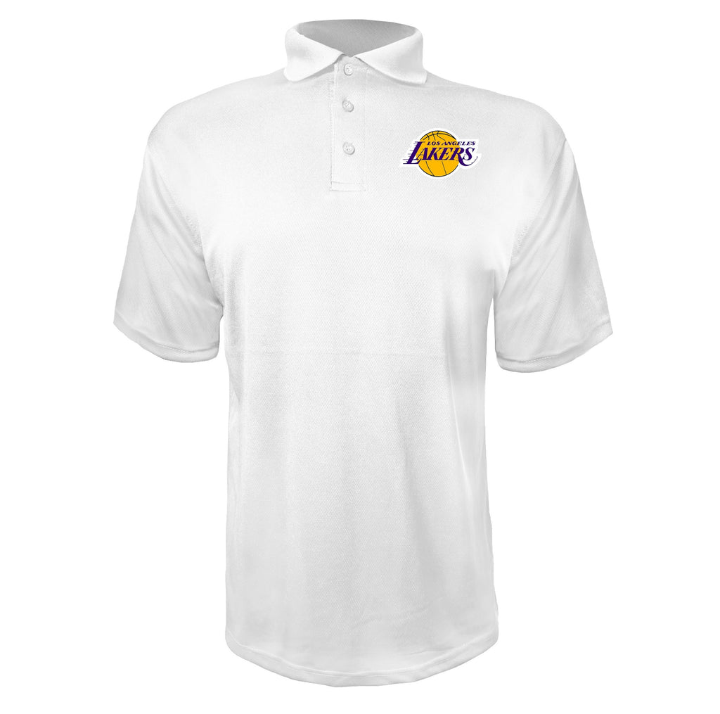 Los Angeles Lakers White polyester polo