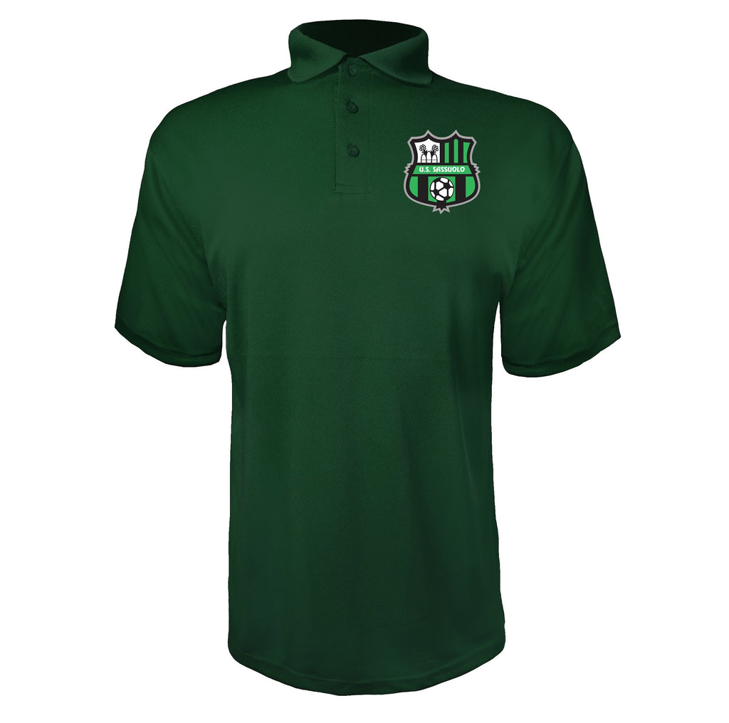 U.S. Sassuolo Green polyester polo