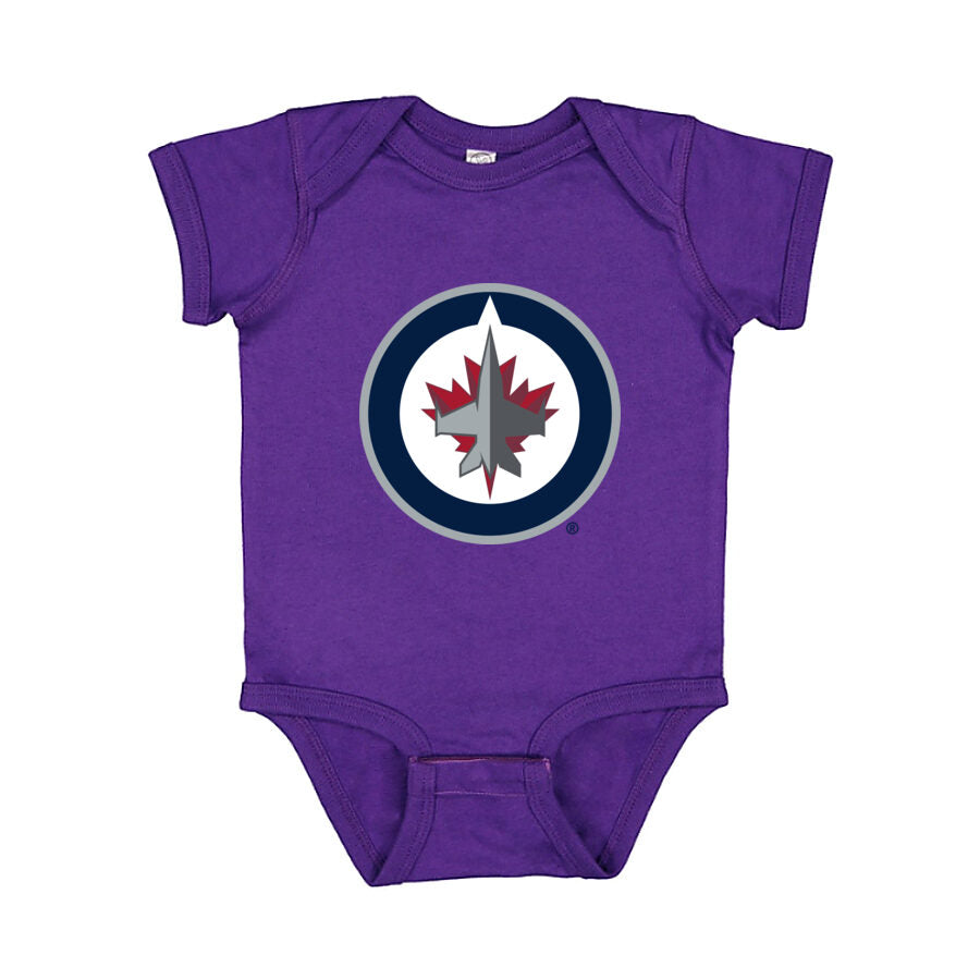 Winnipeg Jets Baby Romper Onesie - Purple