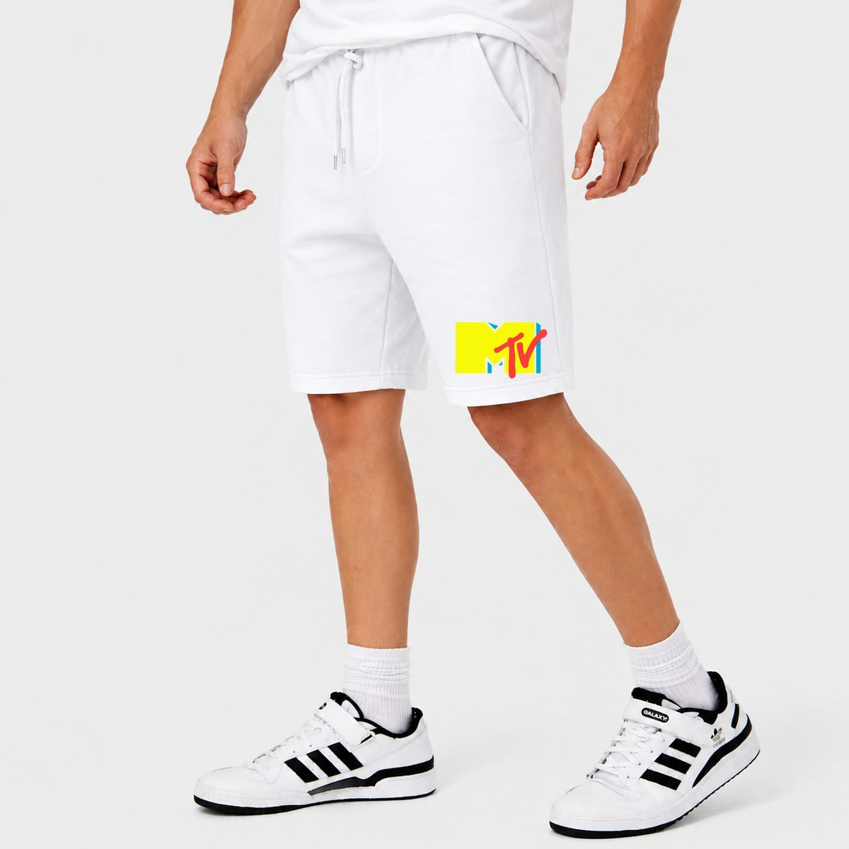 Men's MTV Cotton Shorts - White