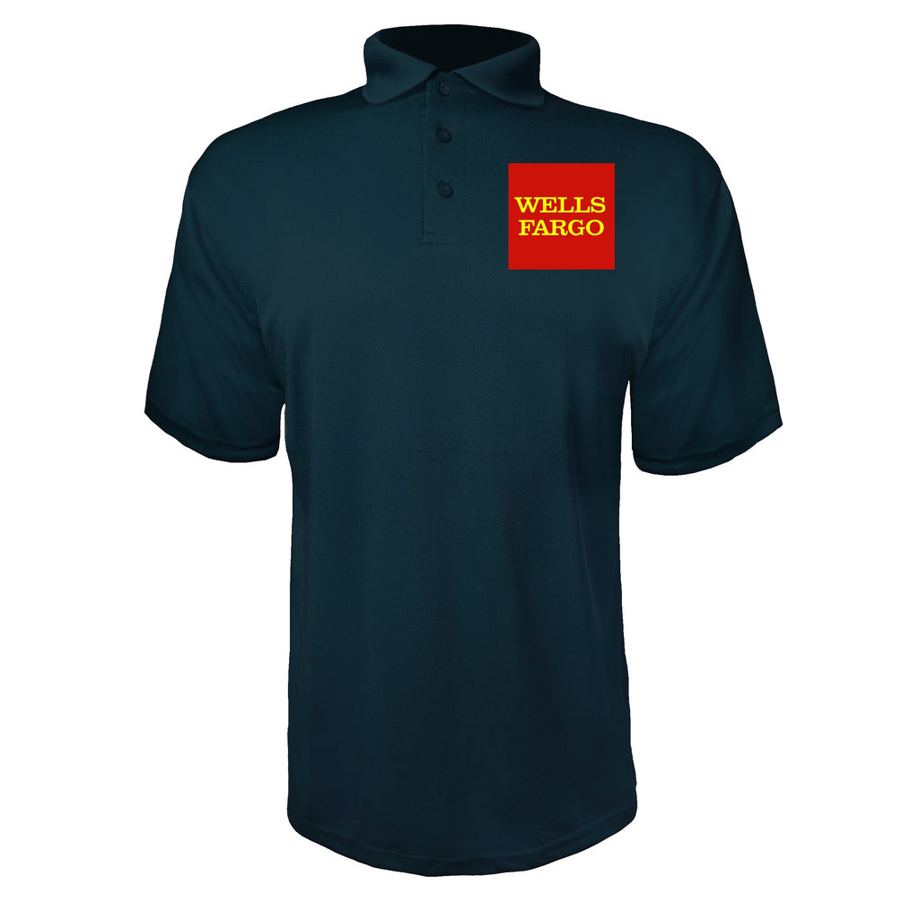 Wells Fargo men's polyester polo in Navy