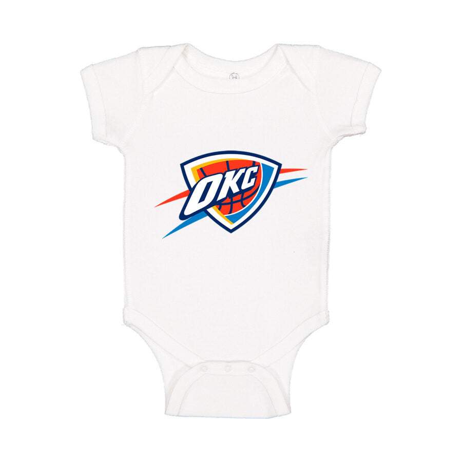 Oklahoma City Thunder Baby Romper Onesie - White