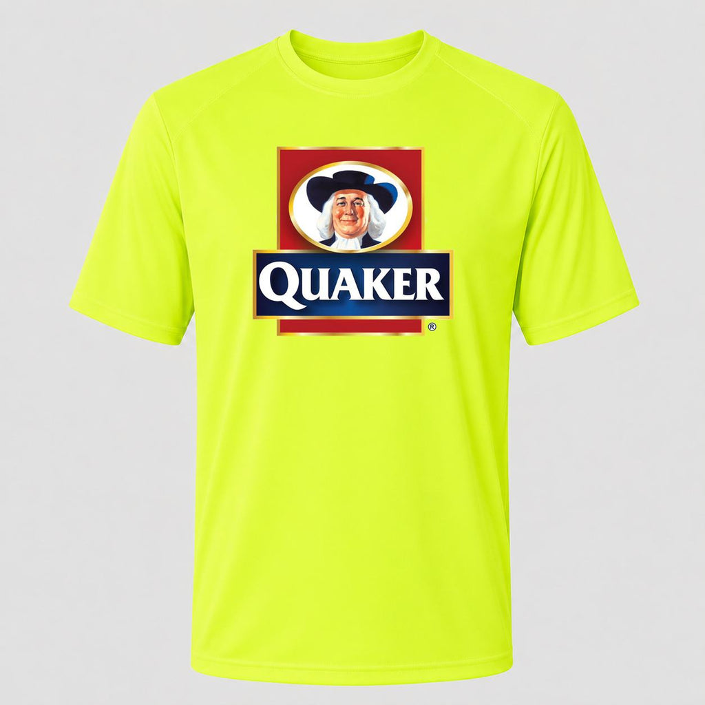 Men's Quaker Performance T-Shirt - Safety Green
