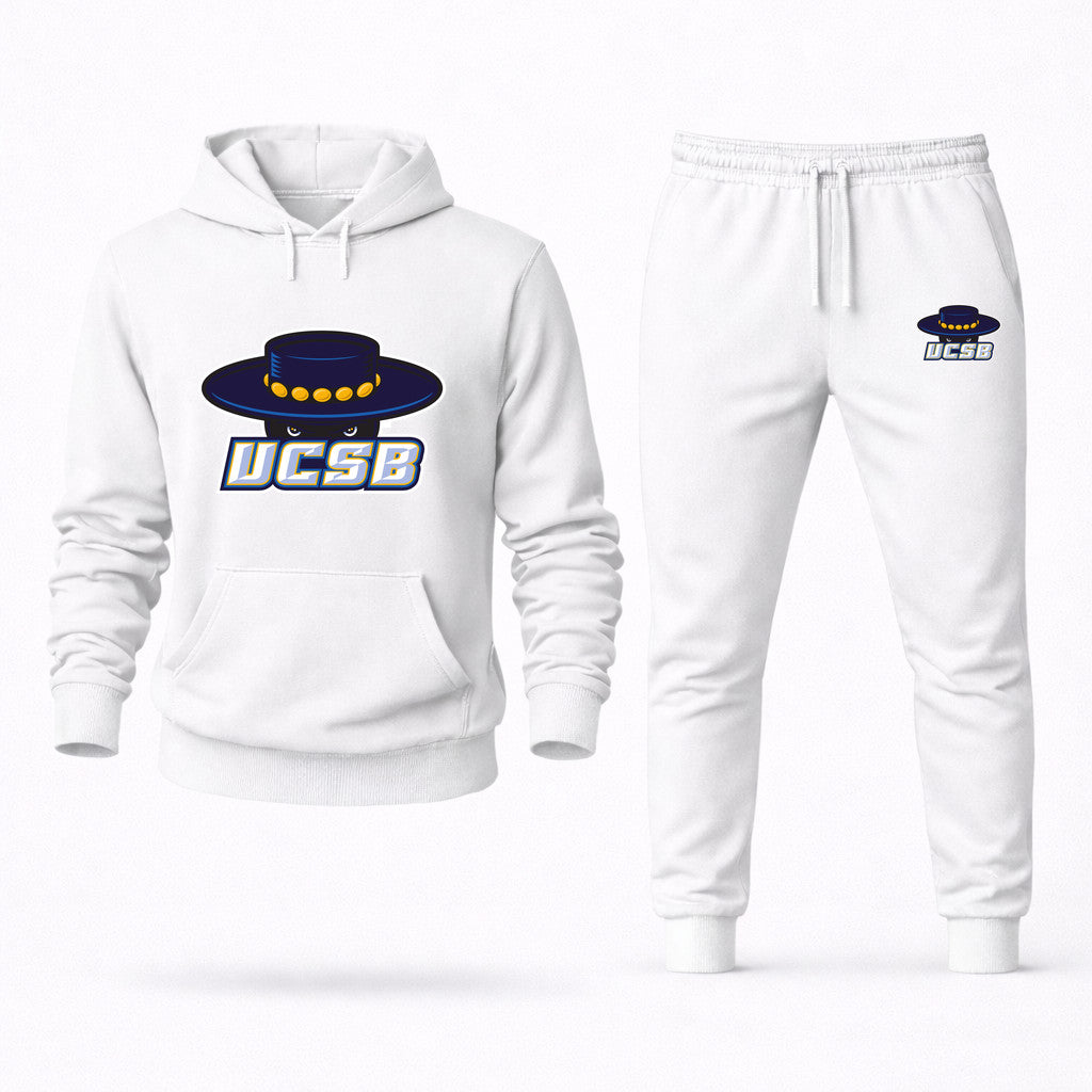 UCSB Gauchos Hoodie and Joggers Set - White