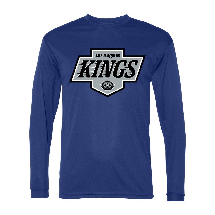 Men's Los Angeles Kings Polyester Long Sleeve T-Shirt - Royal Blue