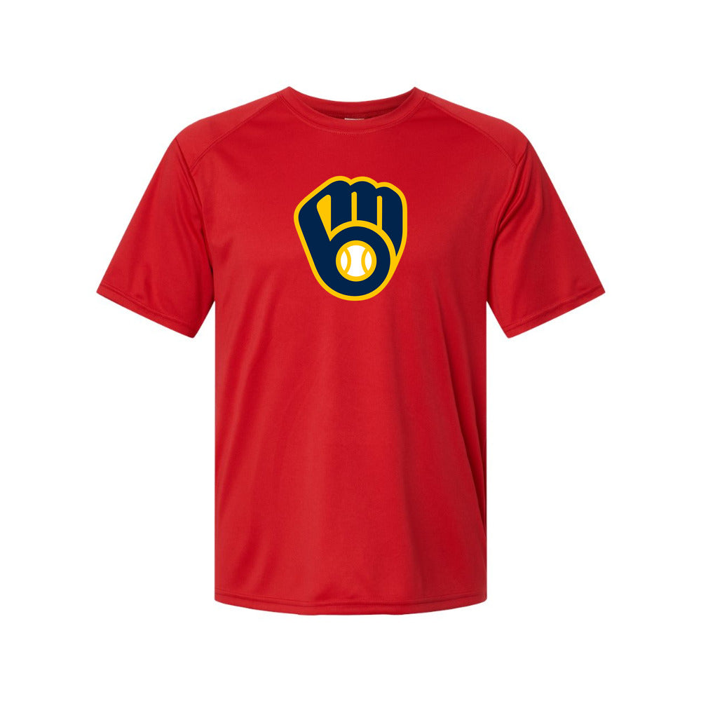 Milwaukee Brewers Polyester T-Shirt - Red
