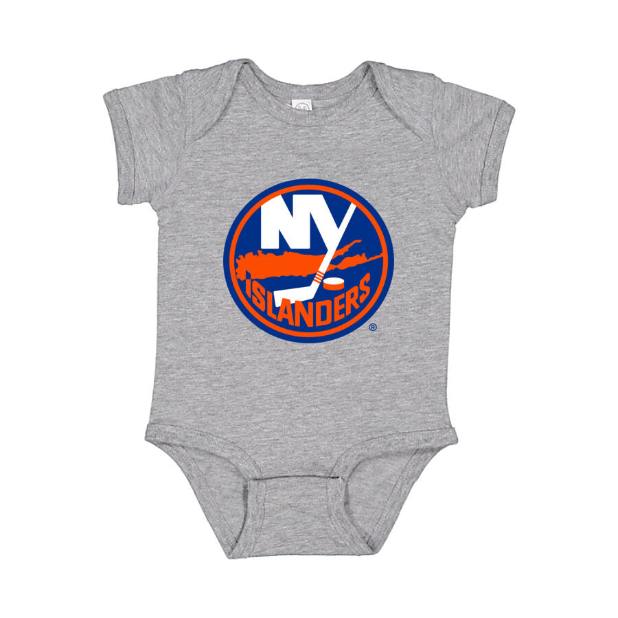 New York Islanders Baby Romper Onesie - Gray