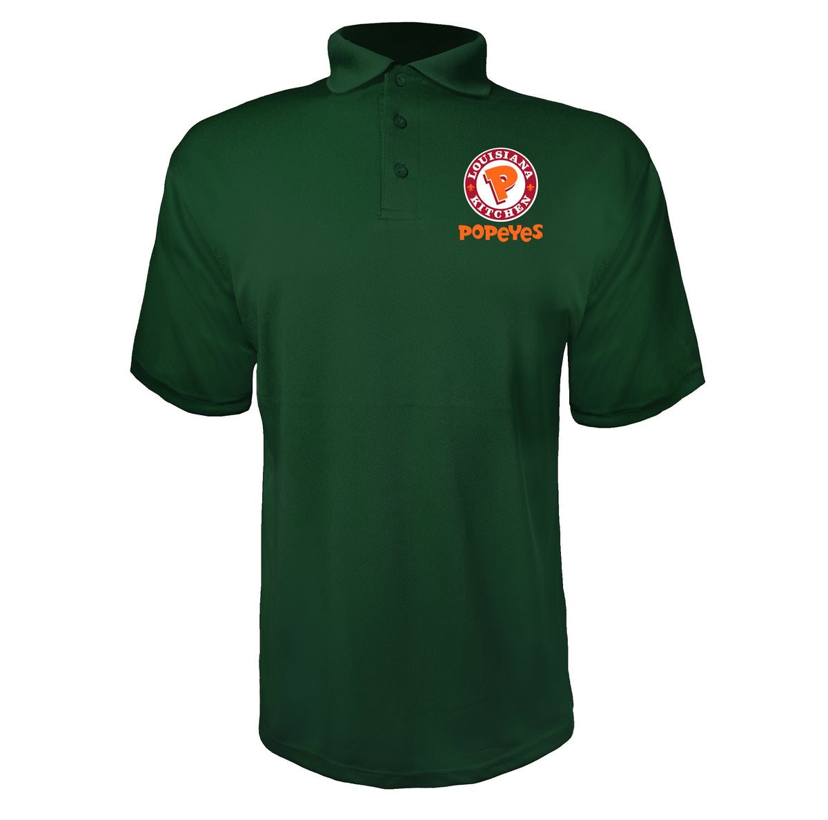 Popeyes Louisiana Kitchen men's polyester polo in Green