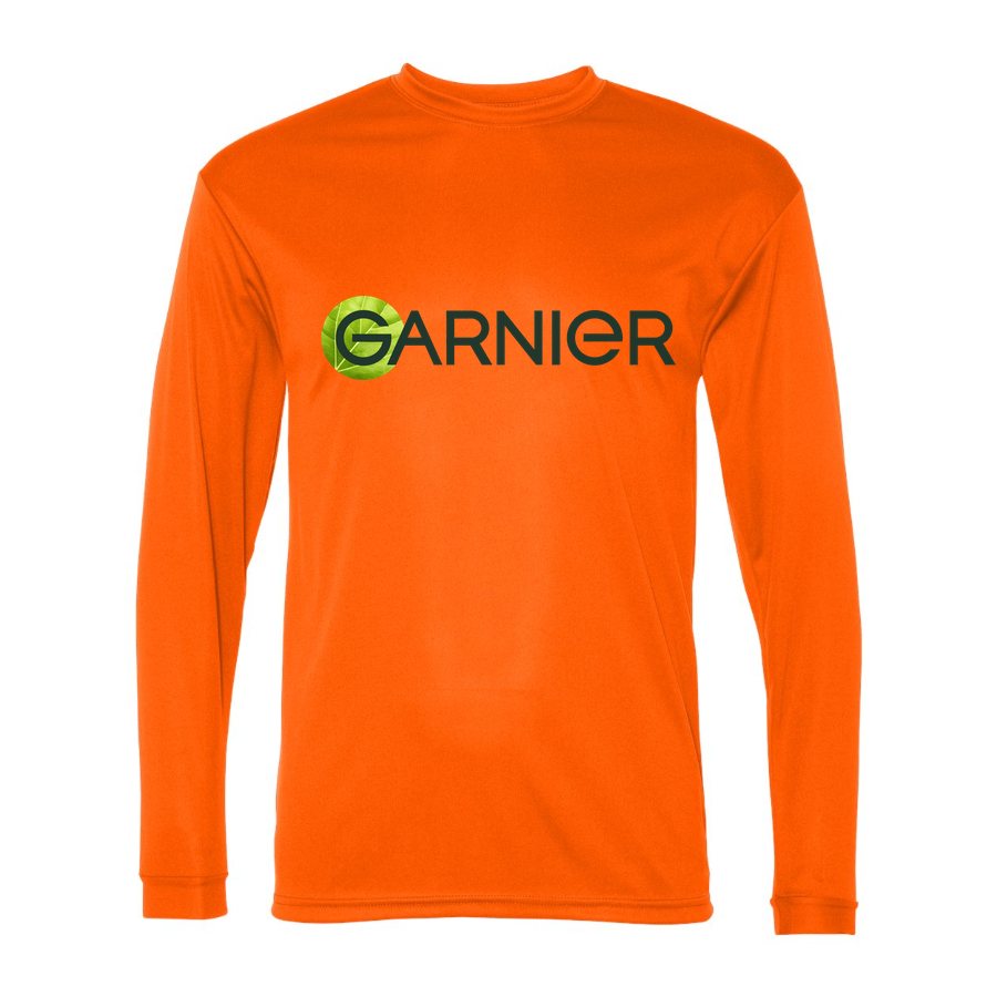 Men's Garnier Polyester Long Sleeve T-Shirt - Safety Orange