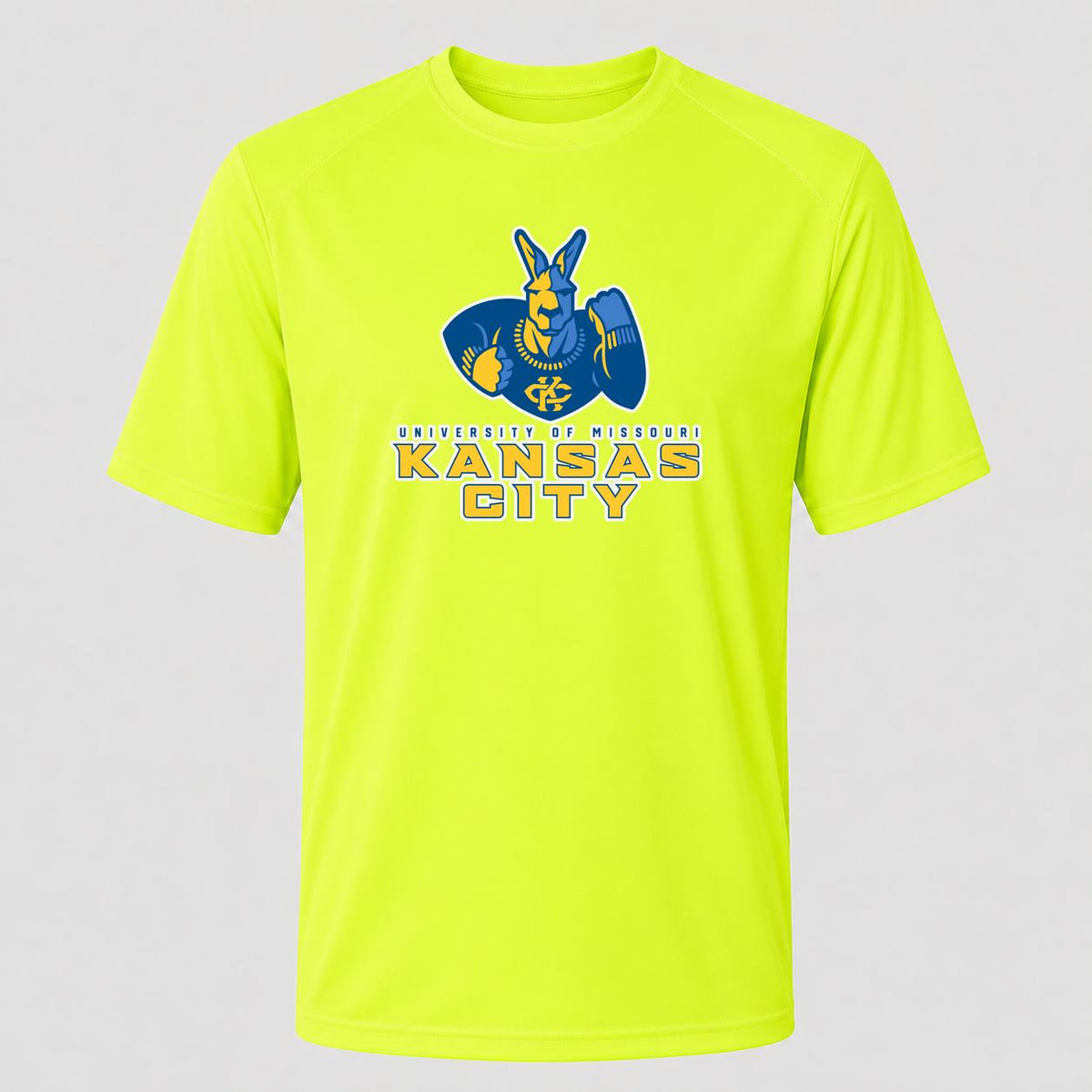 Men's UMKC Kangaroos Performance T-Shirt - Safety Green