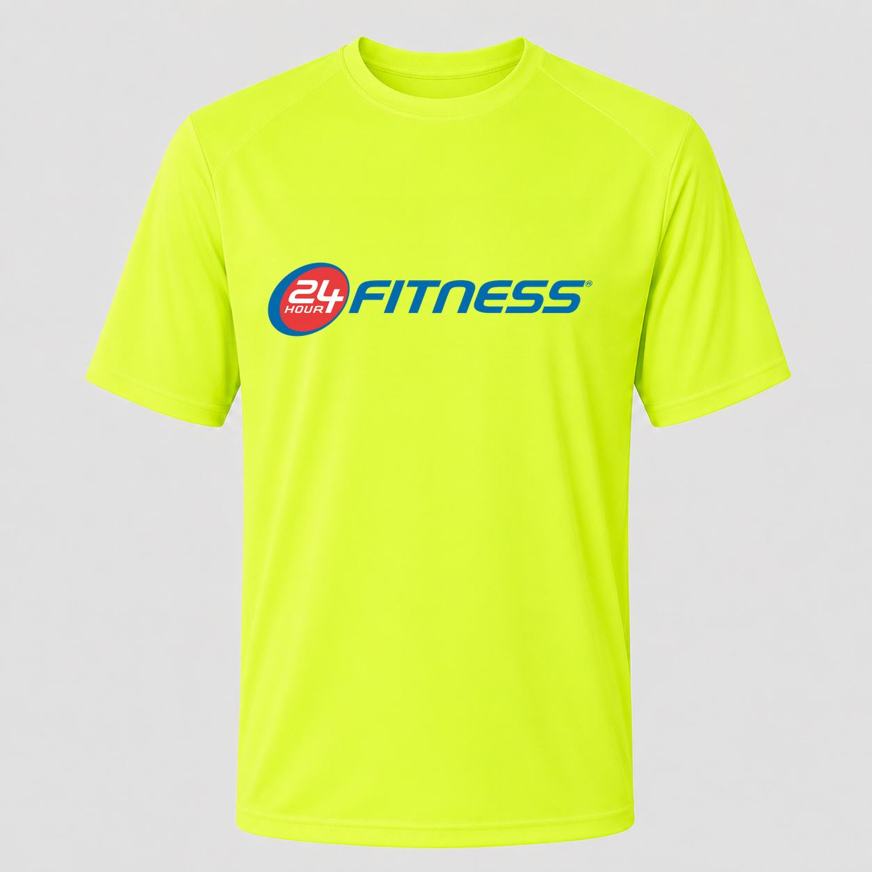 Men's 24 Hour Fitness Performance T-Shirt - Safety Green