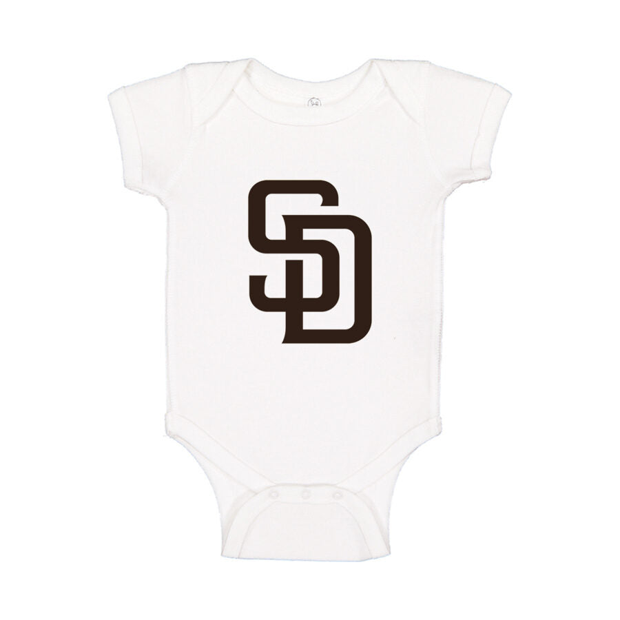 San Diego Padres Baby Romper Onesie - White