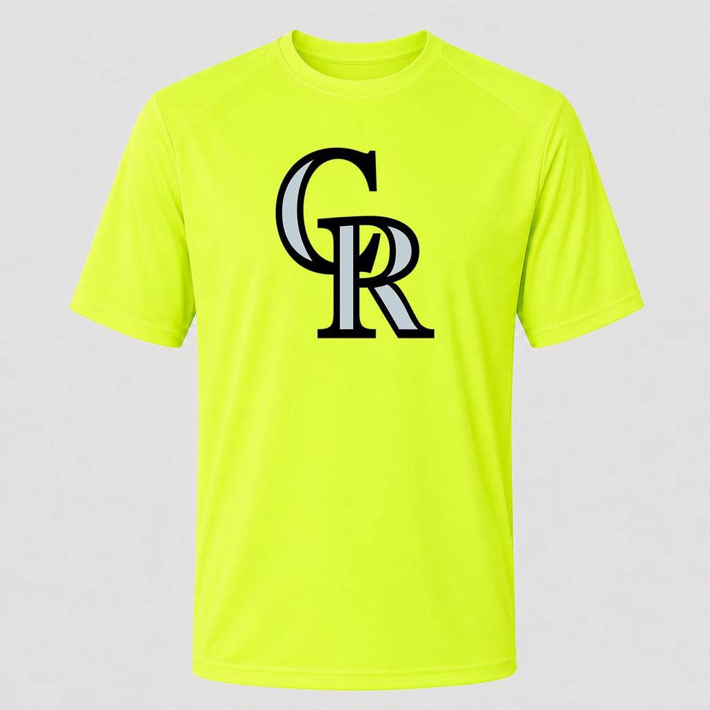 Men's Colorado Rockies Performance T-Shirt - Safety Green