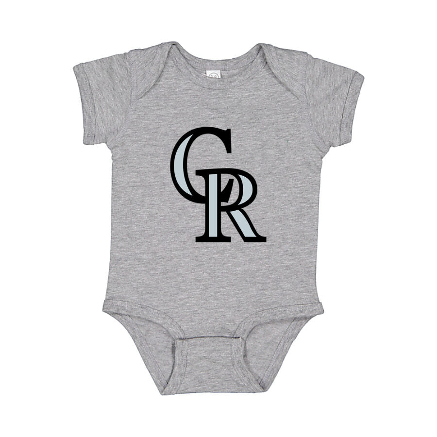 Colorado Rockies Baby Romper Onesie - Gray