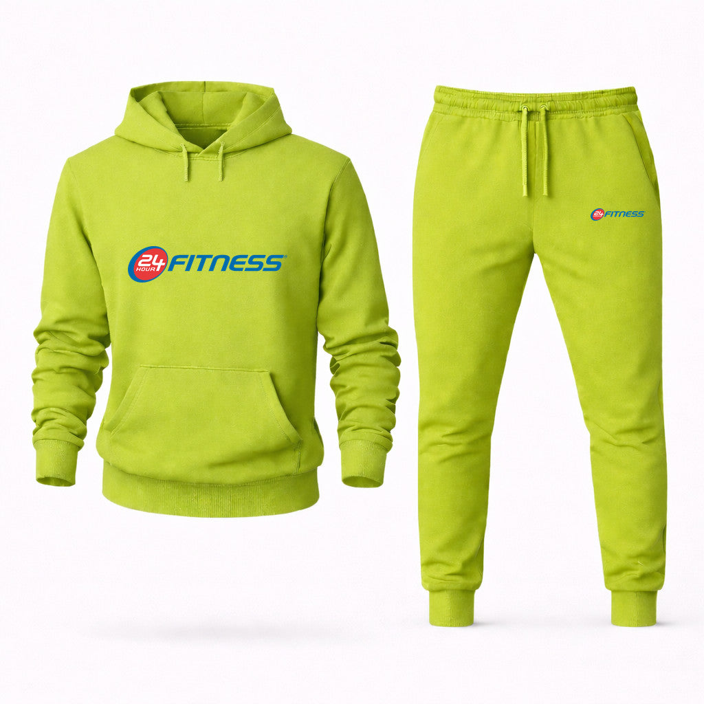 24 Hour Fitness Hoodie and Joggers Set - Lime Green
