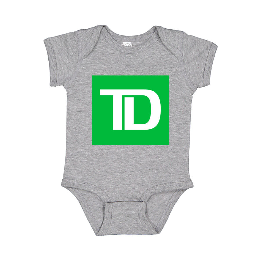 TD Bank Baby Romper Onesie - Gray