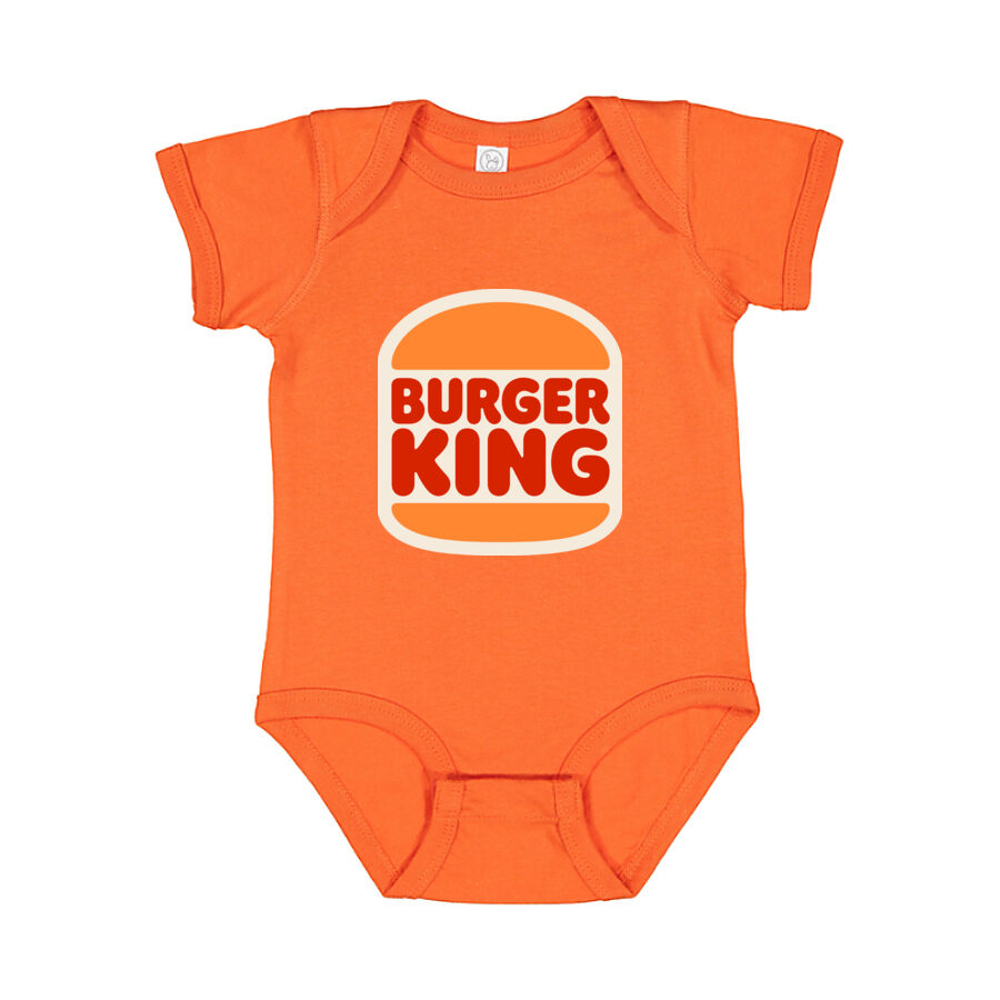 Burger King Baby Romper Onesie - Orange