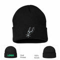San Antonio Spurs Black Beanie Hat