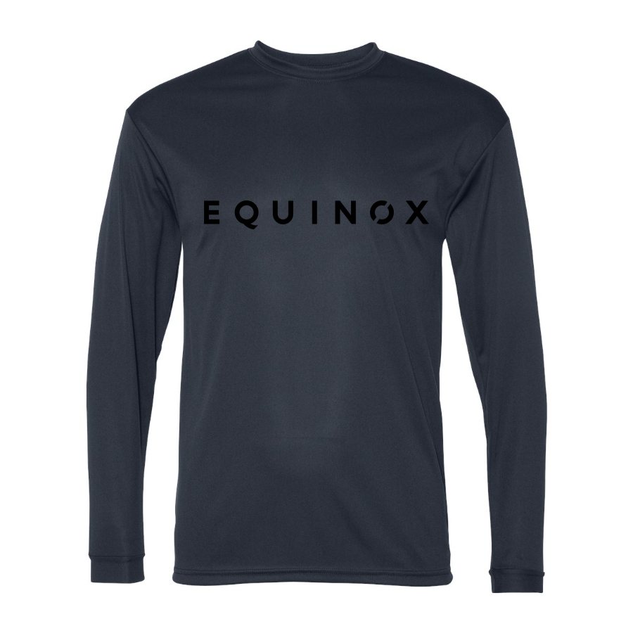 Men's Equinox Polyester Long Sleeve T-Shirt - Navy