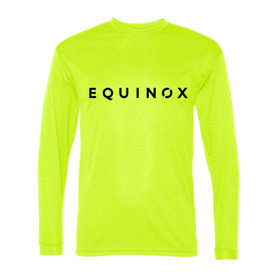 Men's Equinox Polyester Long Sleeve T-Shirt - Safety Yellow