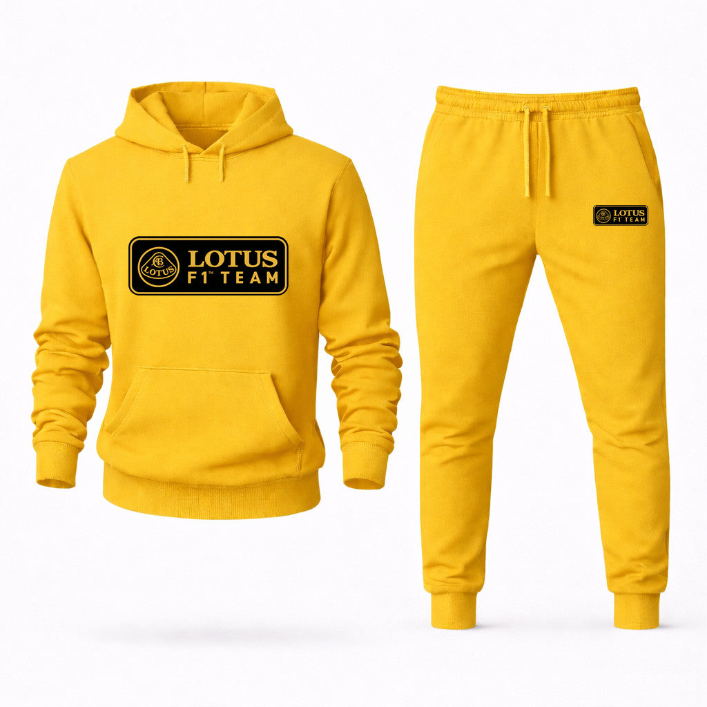 Lotus F1 Team Hoodie and Joggers Set - Yellow