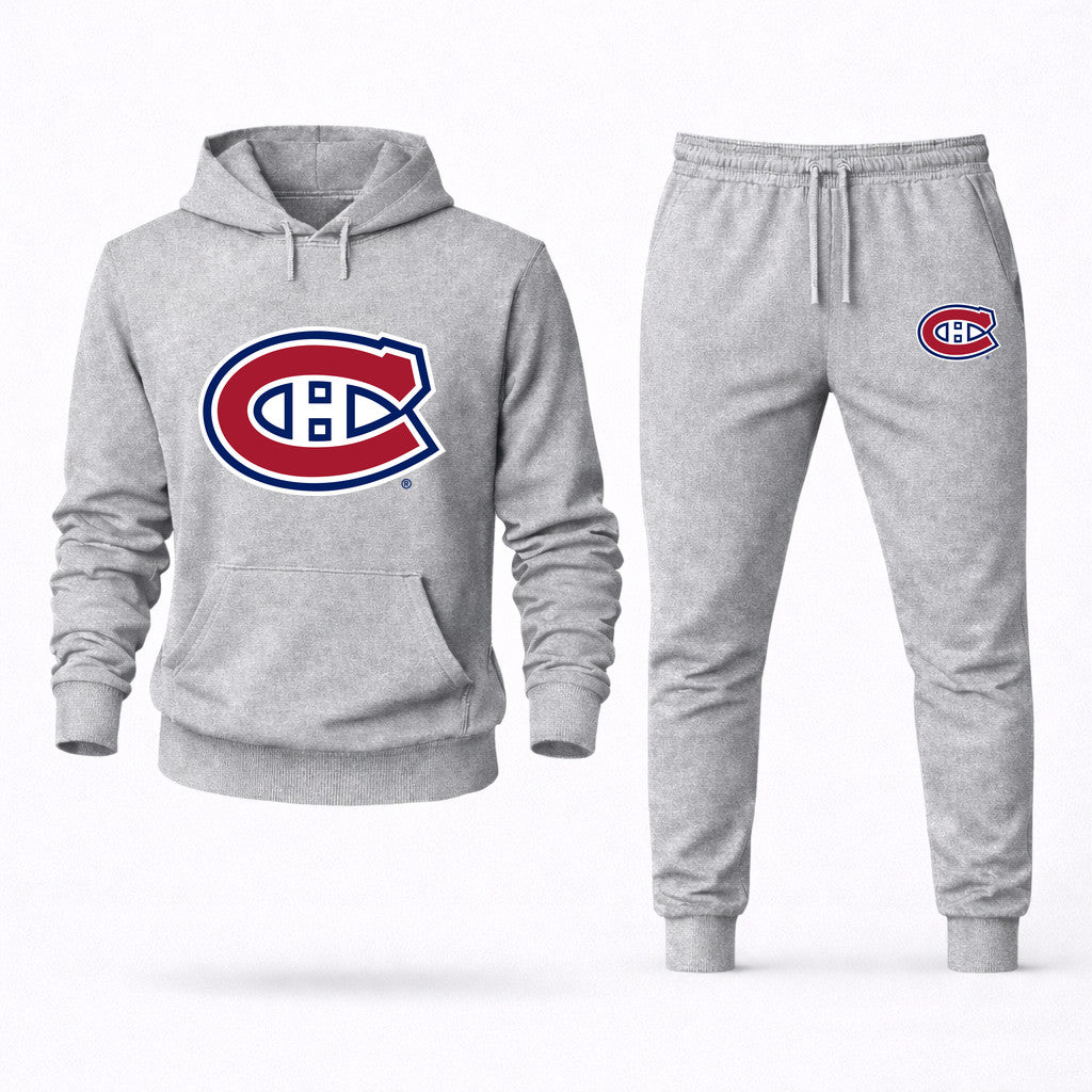 Montreal Canadiens Hoodie and Joggers Set - Grey