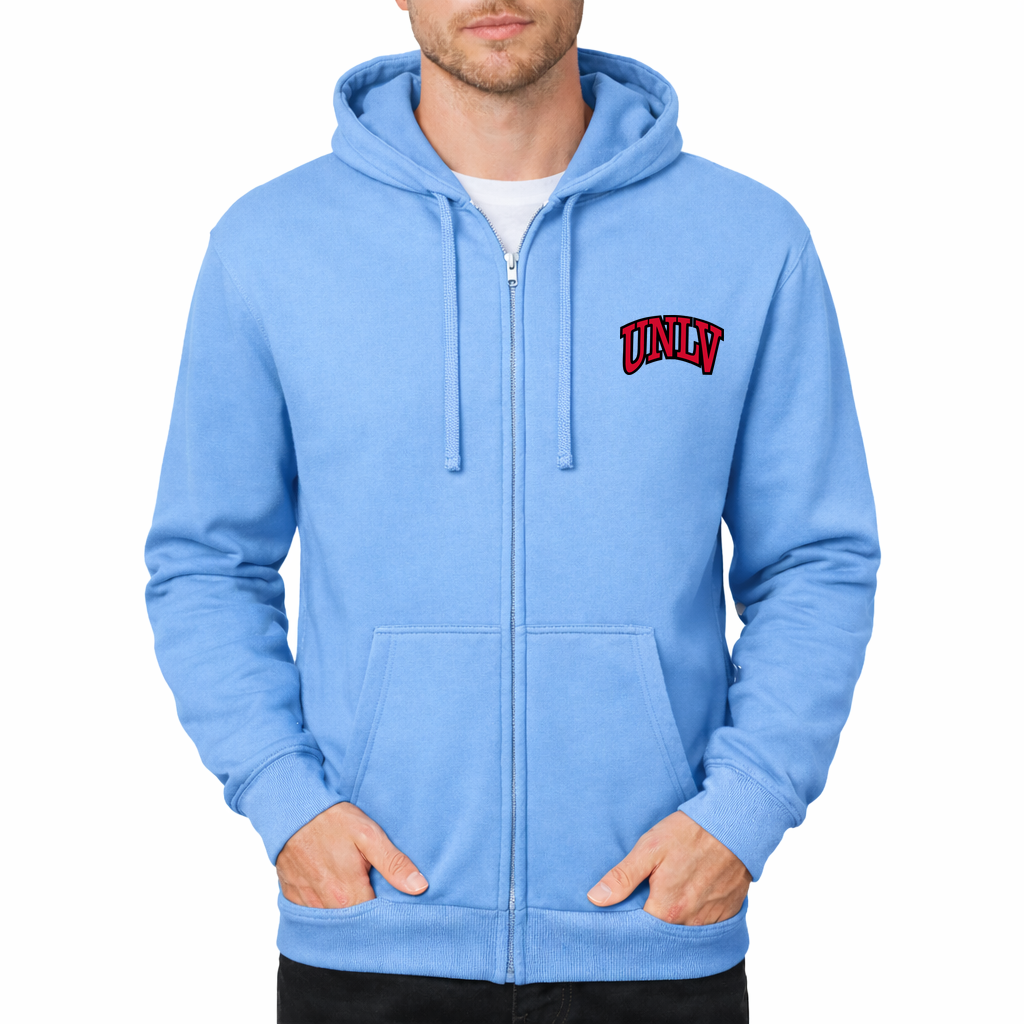 Men's UNLV Rebels Zipper Hoodie - Sky Blue