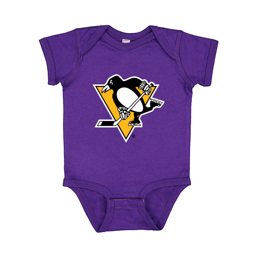 Pittsburgh Penguins Baby Romper Onesie - Purple