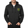 Men's Vermont Catamounts Zipper Hoodie - Black