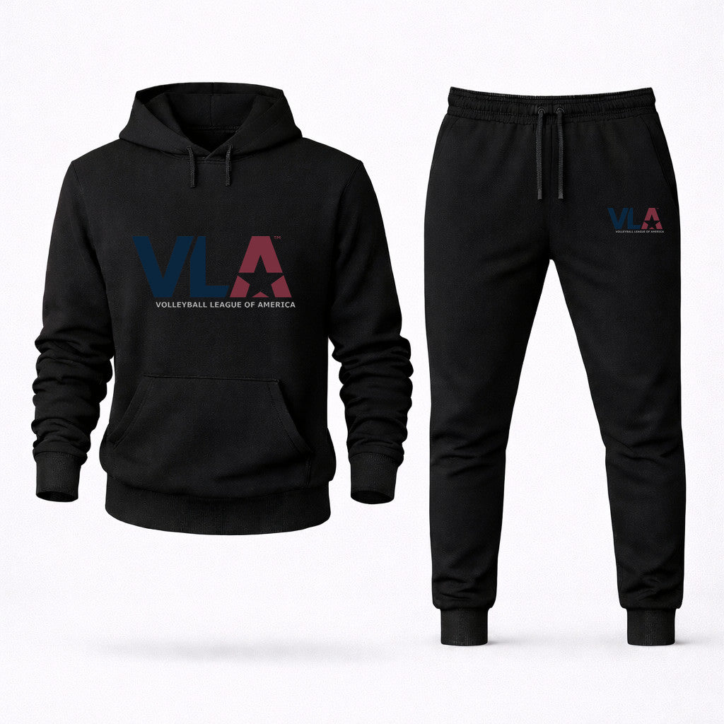 American Volleyball League Hoodie and Joggers Set - Black