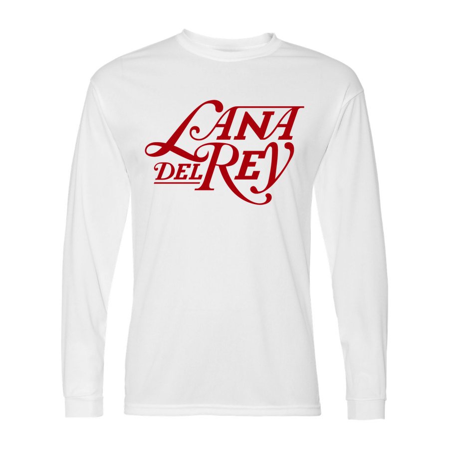 Men's Lana Del Rey Polyester Long Sleeve T-Shirt - White