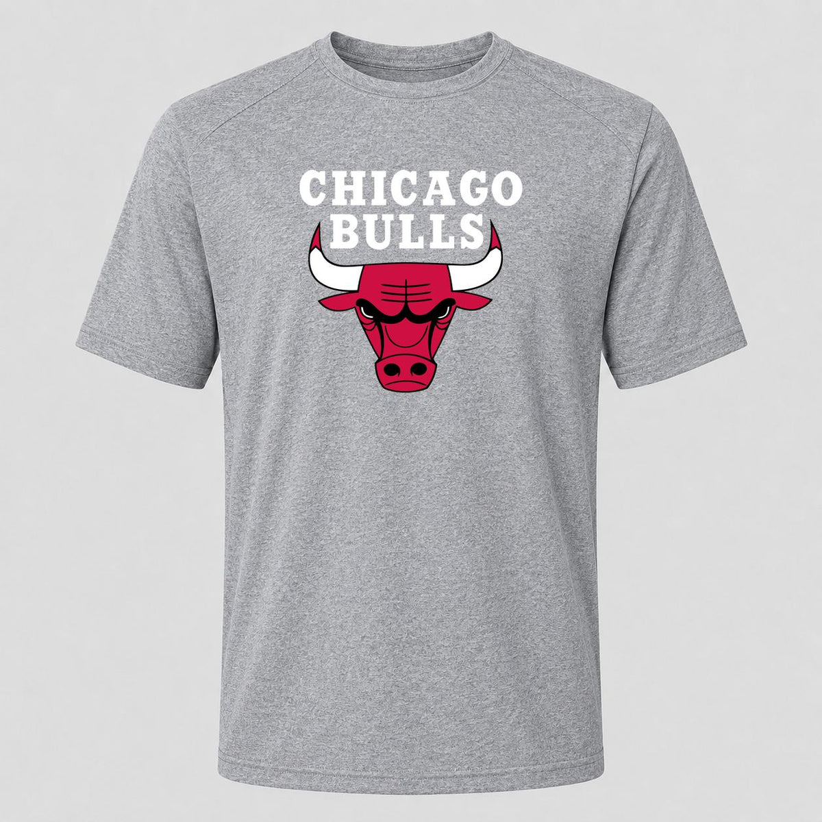 Men's Chicago Bulls White Performance T-Shirt - Gray