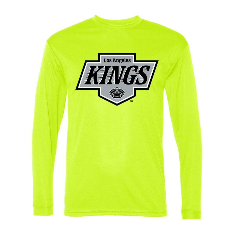 Men's Los Angeles Kings Polyester Long Sleeve T-Shirt - Safety Yellow