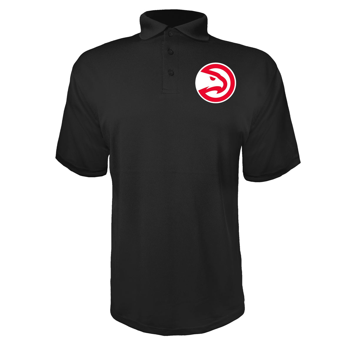 Atlanta Hawks Black polyester polo