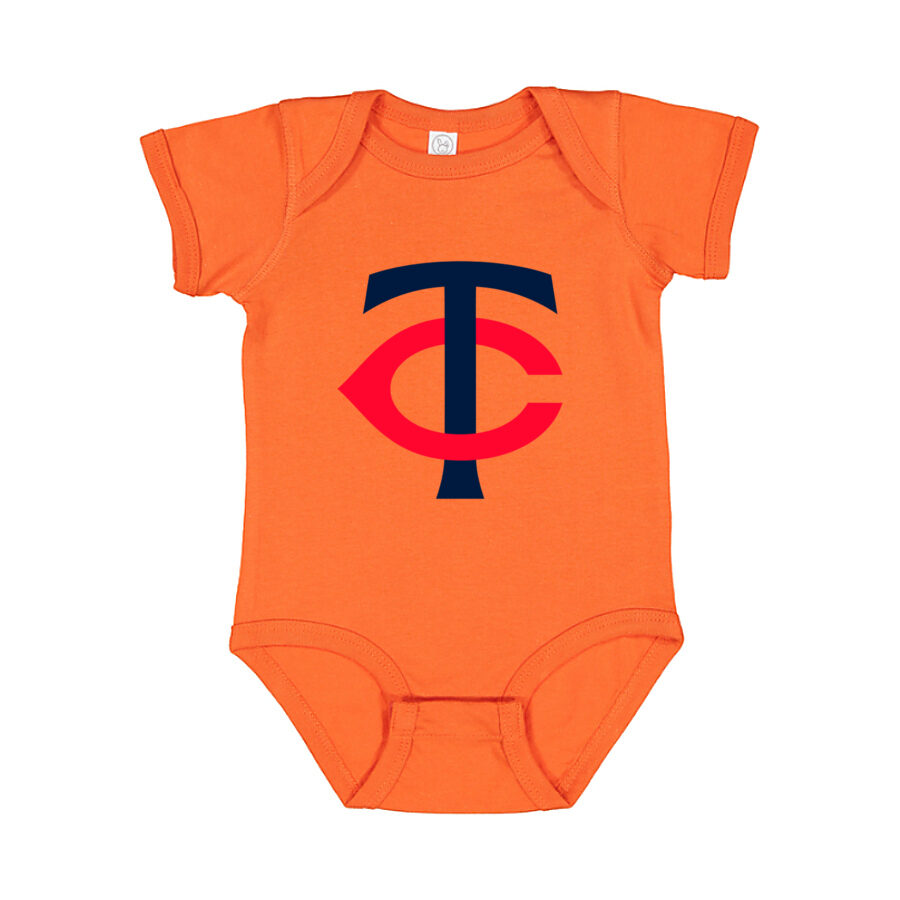 Minnesota Twins Baby Romper Onesie - Orange