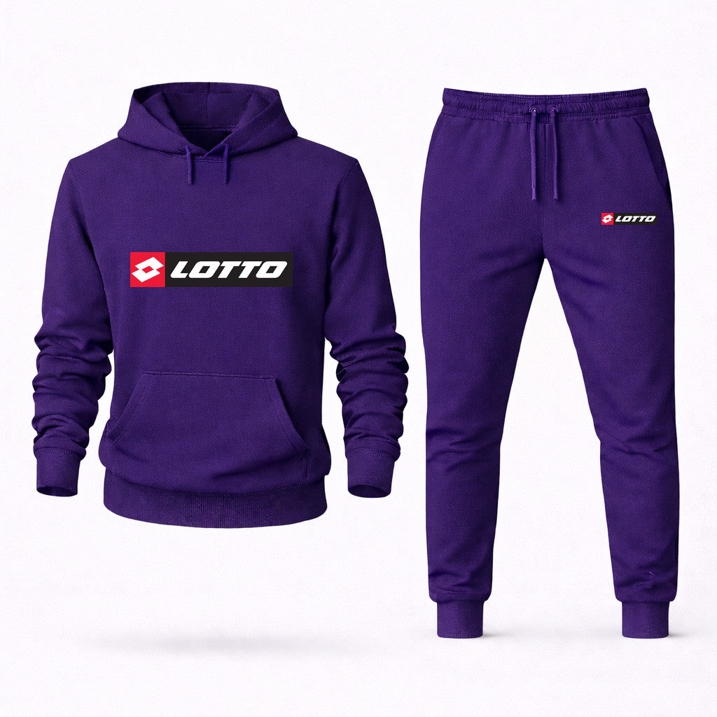 Lotto Hoodie and Joggers Set - Purple